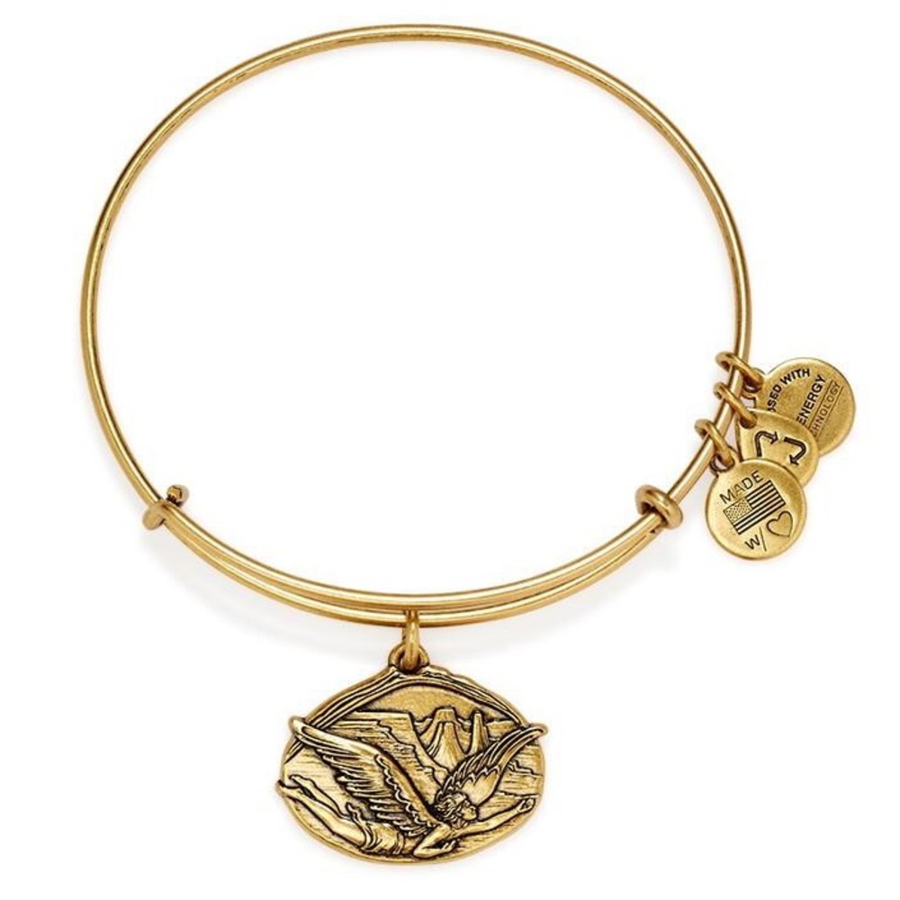Alex and Ani Guardian of Freedom Charm Bangle Gold